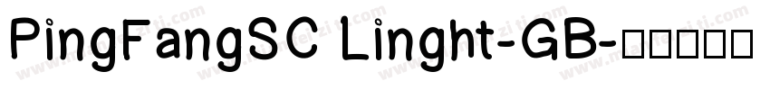 PingFangSC Linght-GB字体转换